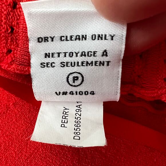 Diane Von Furstenberg DVF XS Perry Chilli Pepper Red Fit & Flare Bandage Dress - Picture 8 of 8